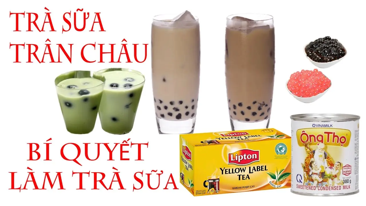 cách làm trà sữa trân châu