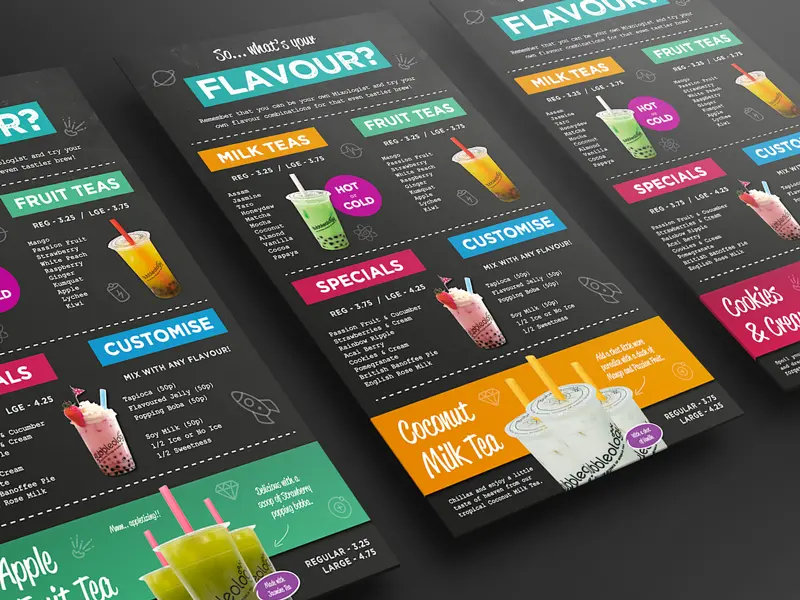 menu de ban quan tra sua