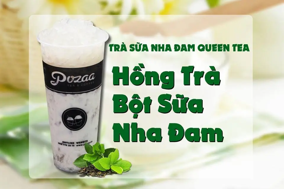 trà sữa nha đam tại pozaa tea nga sơn thanh hóa