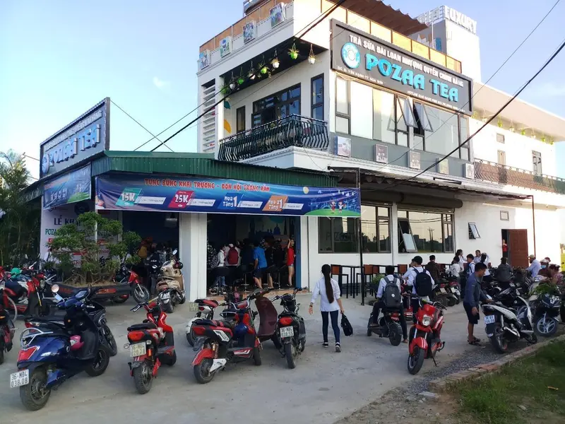 Hình ảnh nhượng quyền trà sữa Pozaa tea.