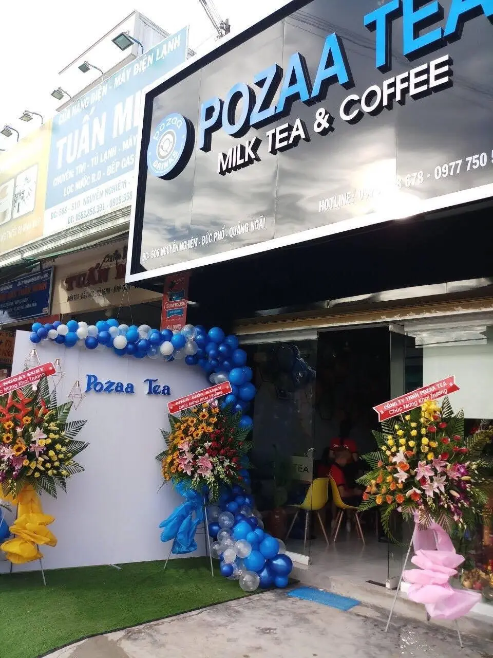 Hình ảnh nhượng quyền thương hiệu trà sữa Pozaa Tea.