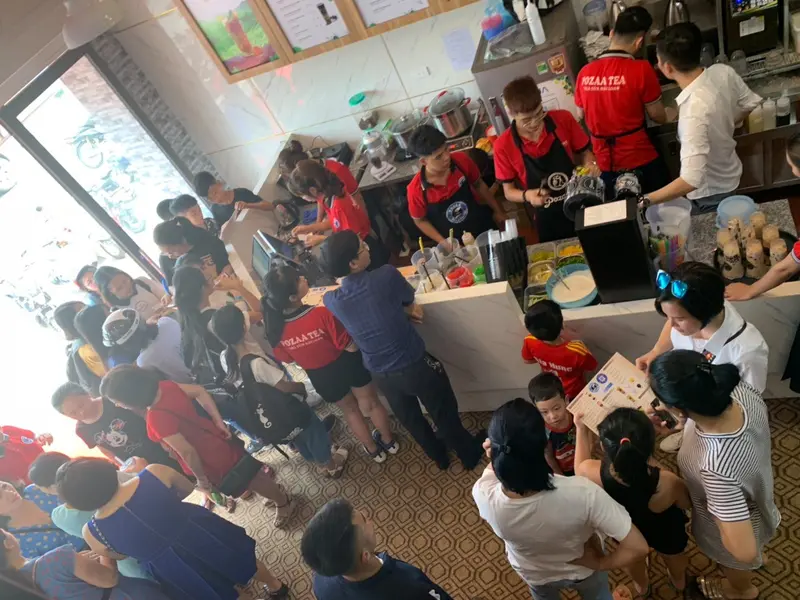 Hình ảnh không gian quán trà sữa Pozaa Tea