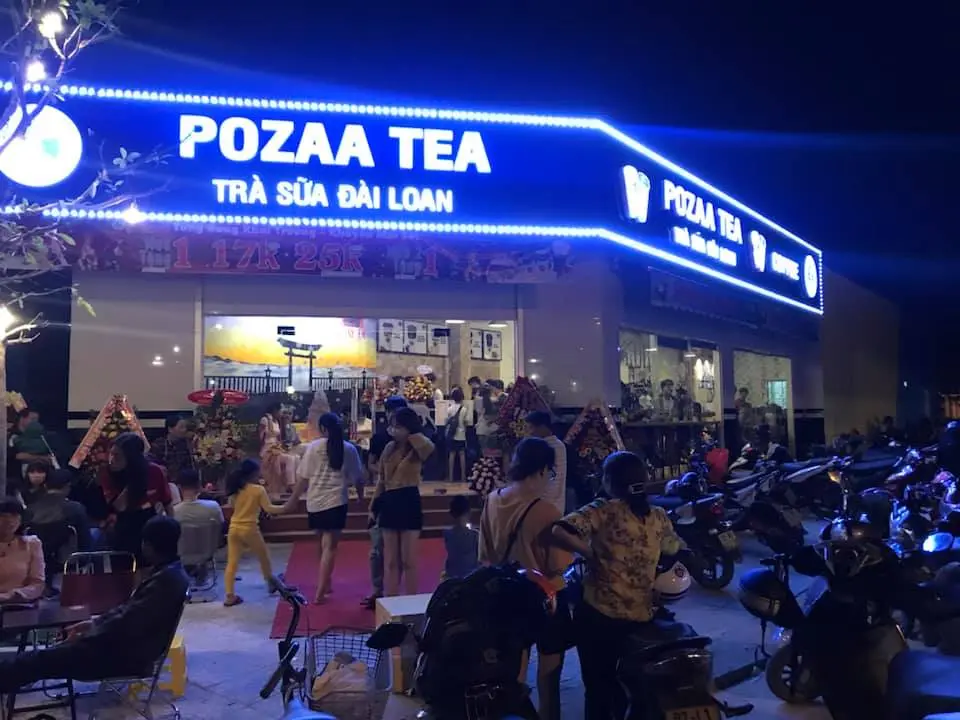 Hình ảnh nhượng quyền quán trà sữa pozaa tea tại Quảng Nam