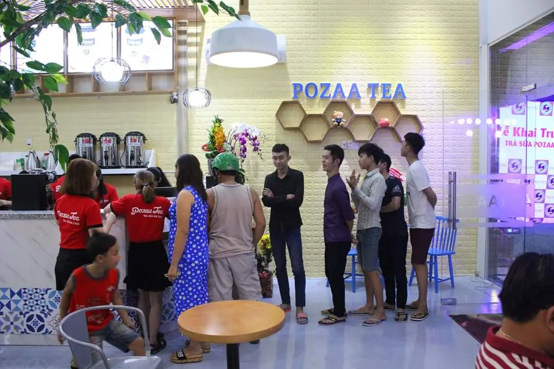 Hình ảnh nhượng quyền trà sữa Pozaa Tea tại đồng laia