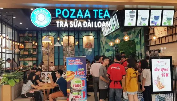 Hình ảnh nhượng quyền thương hiệu trà sữa Pozaa tea.
