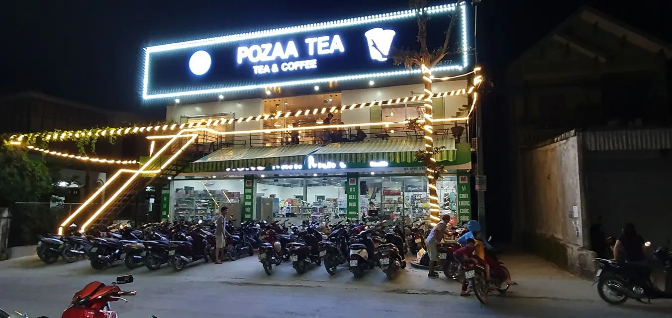 Hình ảnh mặt bằng nhượng quyền trà sữa Pozaa Tea.