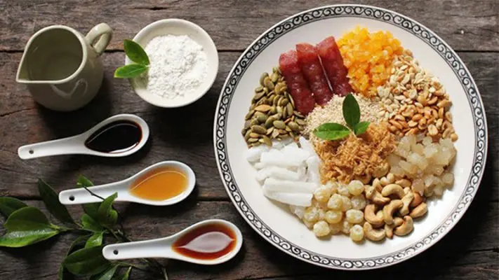 Nguyên liệu bánh trung thu thập cẩm