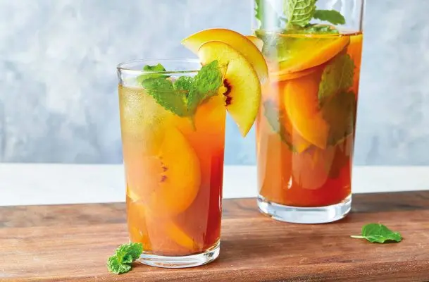 Nguyên liệu cần chuẩn bị để pha chế trà đào cam sả
