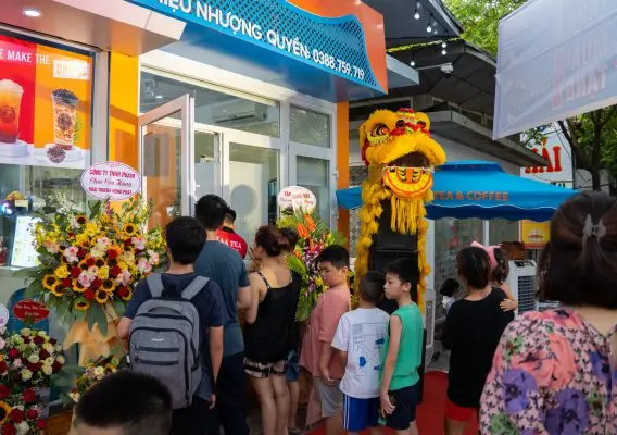 bán trà sữa