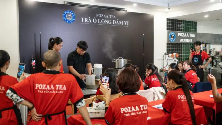 Pozaa Tea đào tạo pha chế miễn phí