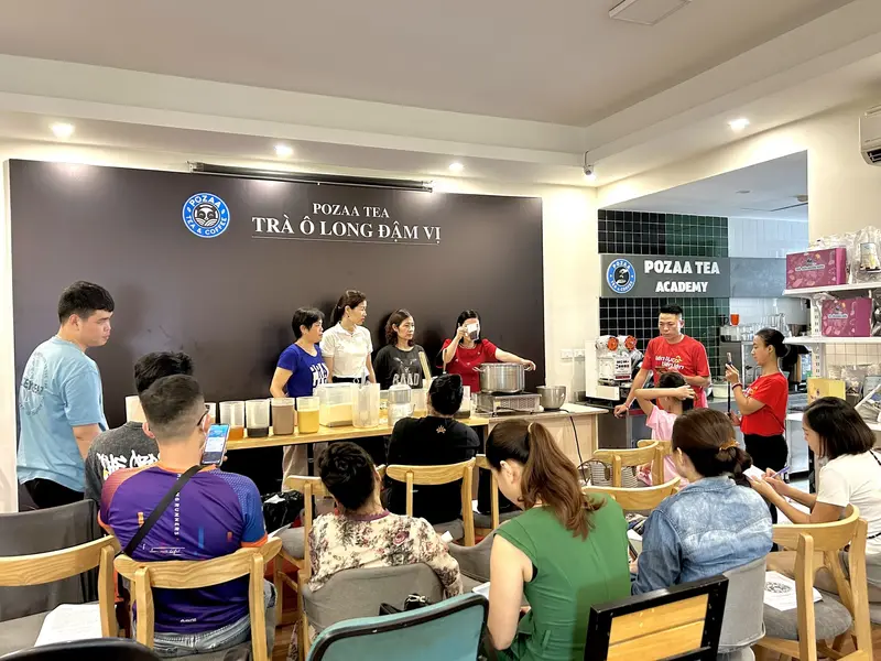 Pozaa Tea đào tạo pha chế miễn phí
