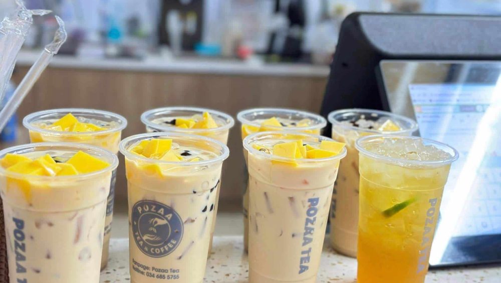 Trà sữa đồng giá thơm ngon với nhiều vị trái cây tại Pozaa Tea